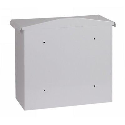 Phoenix Libro Front Loading Letter Box MB0115KW in White with Key Lock