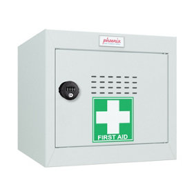 Phoenix MC0344GGC Size 1 Light Grey Medical Cube Locker with Combination Lock