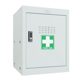 Phoenix MC0544GGE Size 2 Light Grey Medical Cube Locker with Electronic Lock