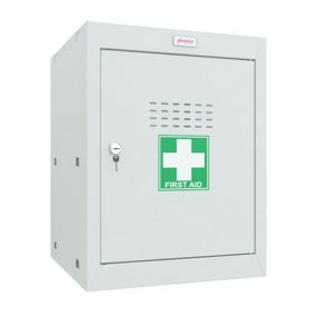 Phoenix MC0544GGK Size 2 Light Grey Medical Cube Locker with Key Lock