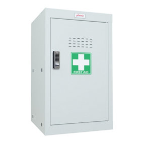 Phoenix MC0644GGE Size 3 Light Grey Medical Cube Locker with Electronic Lock