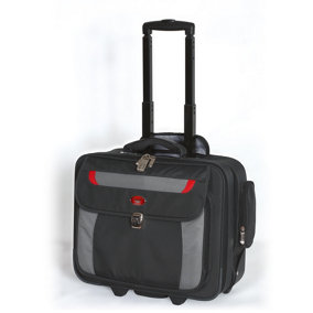 Phoenix SC0084C Venice 17 inch Laptop Security Case with Telescopic handle and Smooth Running Wheels