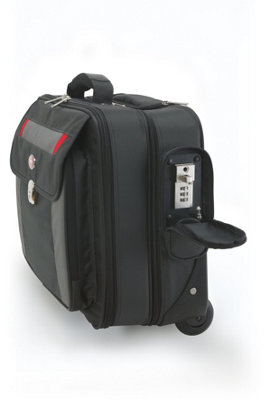 Phoenix SC0084C Venice 17 inch Laptop Security Case with Telescopic handle and Smooth Running Wheels