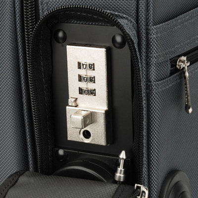 Phoenix SC0084C Venice 17 inch Laptop Security Case with Telescopic handle and Smooth Running Wheels