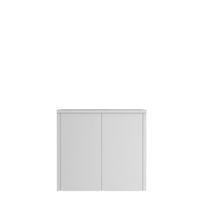 Phoenix SCL Series SCL0891GRK 2 Door 1 Shelf Steel Storage Cupboard Grey Body & Red Doors with Key Lock - 5