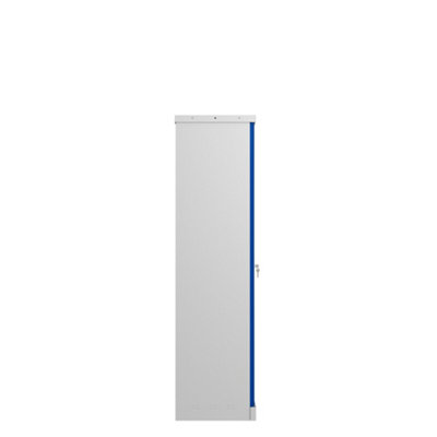 Phoenix SCL Series SCL1491GBE 2 Door 3 Shelf Steel Storage Cupboard Grey Body & Blue Doors with Electronic Lock - 4