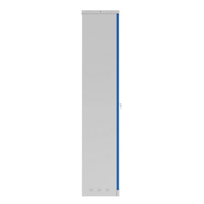 Phoenix SCL Series SCL1891GBE 2 Door 4 Shelf Steel Storage Cupboard Grey Body & Blue Doors with Electronic Lock - 4