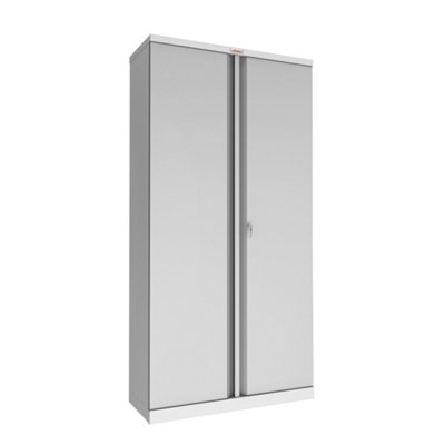 Phoenix SCL Series SCL1891GGK 2 Door 4 Shelf Steel Storage Cupboard in Grey with Key Lock - 3