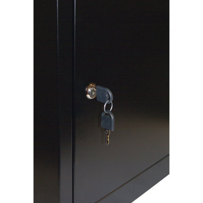 Phoenix Top Loading Parcel Box PB0581BK in Black with Key Lock with FREE Delivery