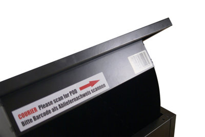 Phoenix Top Loading Parcel Box PB0581BK in Black with Key Lock with FREE Delivery
