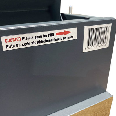 Phoenix Top Loading Smart Parcel Box PB1331AWK with Key Lock