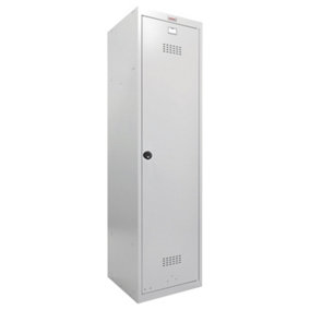 Phoenix Utility Locker Series UL1150GGC Single Door in Grey with Combination Lock