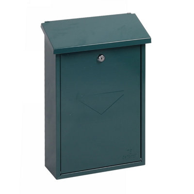 Phoenix Villa Top Loading Letter Box MB0114KG in Green with Key Lock