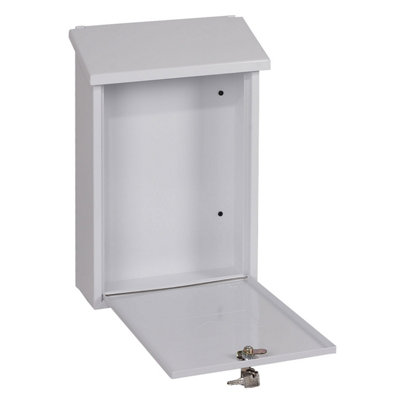 Phoenix Villa Top Loading Letter Box MB0114KW in White with Key Lock - 3