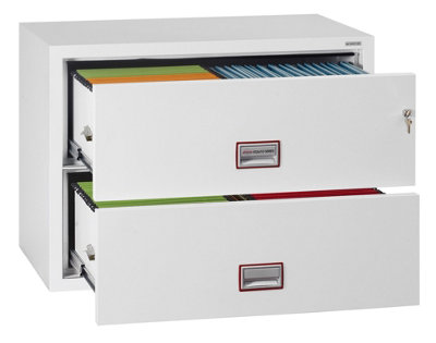 Phoenix World Class Lateral Fire File FS2412K 2 Drawer Filing Cabinet ...