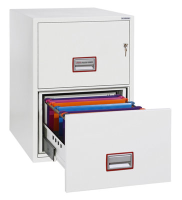 Phoenix World Class Vertical Fire File FS2252K 2 Drawer Filing Cabinet ...