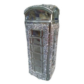 Phone Booth Sparkle Ornament Crushed Diamond Gift