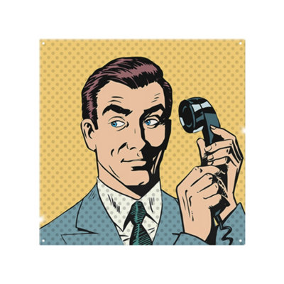 phone style pop art retro Designer Splash Back designer style