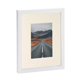 Photo Frame with 4" x 6" Mount - 8" x 10" - White/Ivory