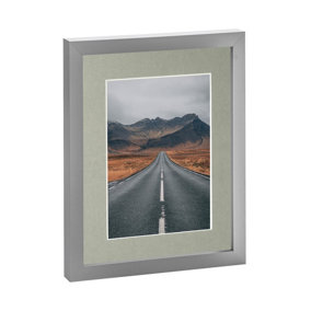 Photo Frame with 5" x 7" Mount - 8" x 10" - Grey/Grey