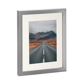 Photo Frame with 5" x 7" Mount - 8" x 10" - Grey/Ivory