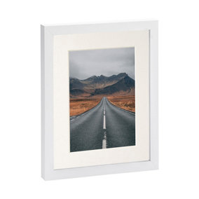 Photo Frame with 5" x 7" Mount - 8" x 10" - White/Ivory