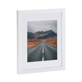 Photo Frame with 5" x 7" Mount - 8" x 10" - White/White
