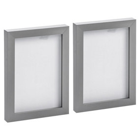 Photo Frames - 5" x 7" - Grey - Pack of 2