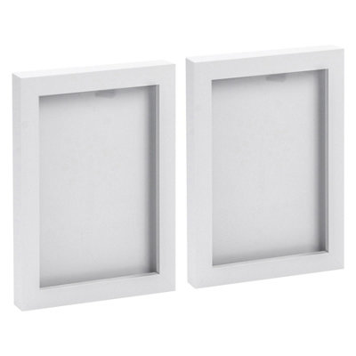 Photo Frames - 5" x 7" - White - Pack of 2