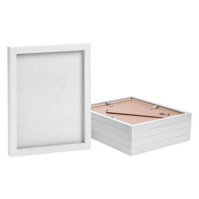 Photo Frames - 8" x 10" - White - Pack of 5