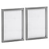 Photo Frames - A4 (8" x 12") - Grey - Pack of 2