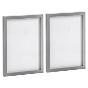 Photo Frames - A4 (8" x 12") - Grey - Pack of 2