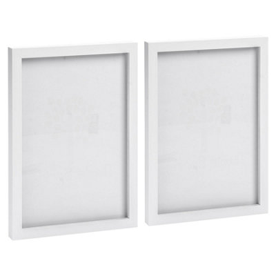 Photo Frames - A4 (8" x 12") - White - Pack of 2