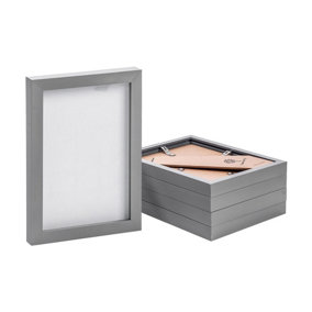 Photo Frames - A5 (6" x 8") - Grey - Pack of 5