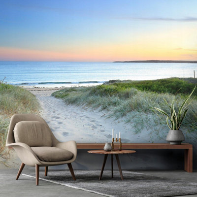 Photo Wallpaper 3D Beach Sea Nature Non-Woven Wall Mural Modern 400x280 cm