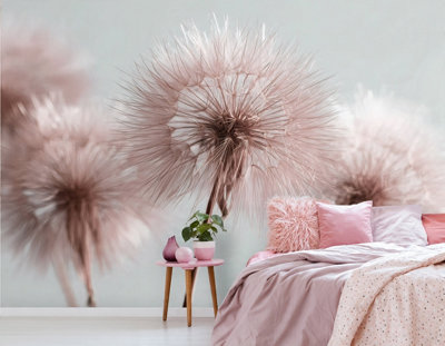 Photo Wallpaper Living room Dandelions Non-Woven Wall Mural Modern 400x280 cm