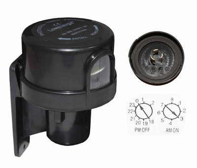 Photocell Timer Light Switch - Dusk to Dawn - 3