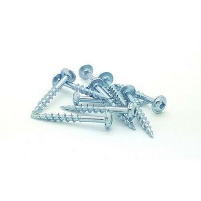 PHS-112 WoodFox 1-1/2" Coarse Flange Head Pocket Hole Screws, 250pcs soft woods