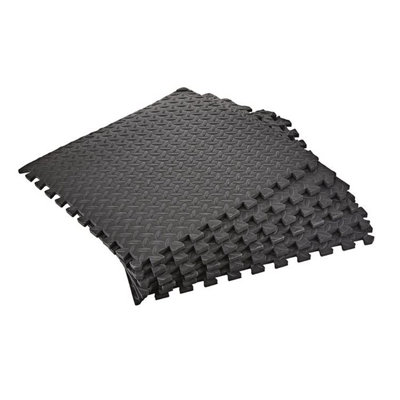PhysioRoom Interlocking Shock Absorbing Foam Puzzle Floor Gym Mat - 6 ...