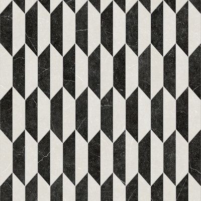 Piano Monochrome Tile Vinyl by Remland (5m x 3m)