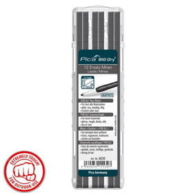 Pica BIG DRY 6060 Automatic Pencil 2B Graphite Refills 12 Leads All Surface 6030
