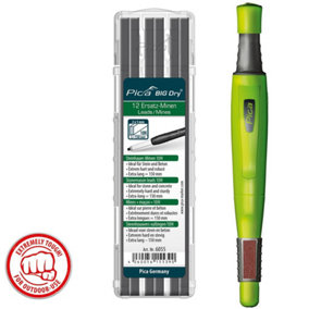 Pica BIG DRY Longlife Automatic Trade Marker Pencil Hard 10H Graphite Refills