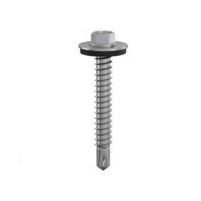 Picardy Self Drilling Hex Head Roofing Screws (Pack of 100) Grey (63mm x 2.2cm)