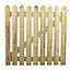 Picket Side Gate Pointed Top 800mm Wide x 600mm High Right Hand Hung