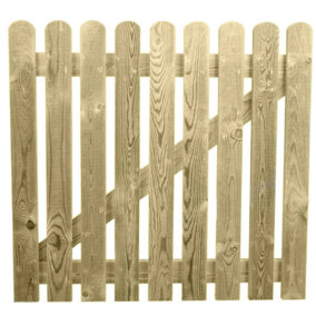 Picket Side Gate Round Top 1175mm Wide x 1200mm High Left Hand Hung
