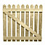 Picket Side Gate Round Top 1500mm Wide x 900mm High Left Hand Hung