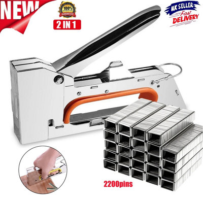 Piece Heavy Duty Staple Gun Set Upholstery Tacker Stapler with 2200 Nails