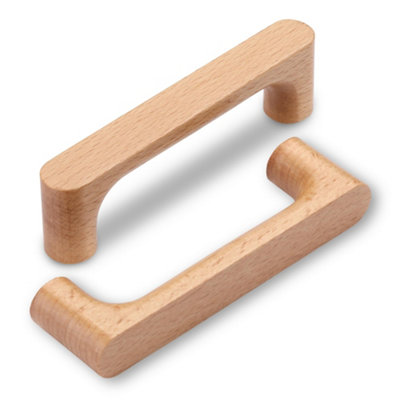 Pieces Wooden Furniture Handles 96mm, Wooden Drawer Handles for Offices ...