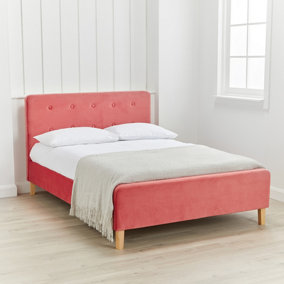 Pierre Coral Kingsize Upholstered Bed