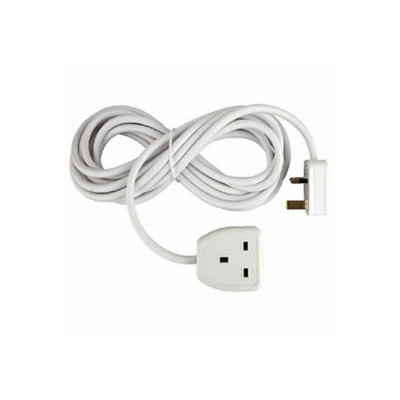 PIFCO 1G3M High-Quality One Gang Extension Three Meter Lead Socket White